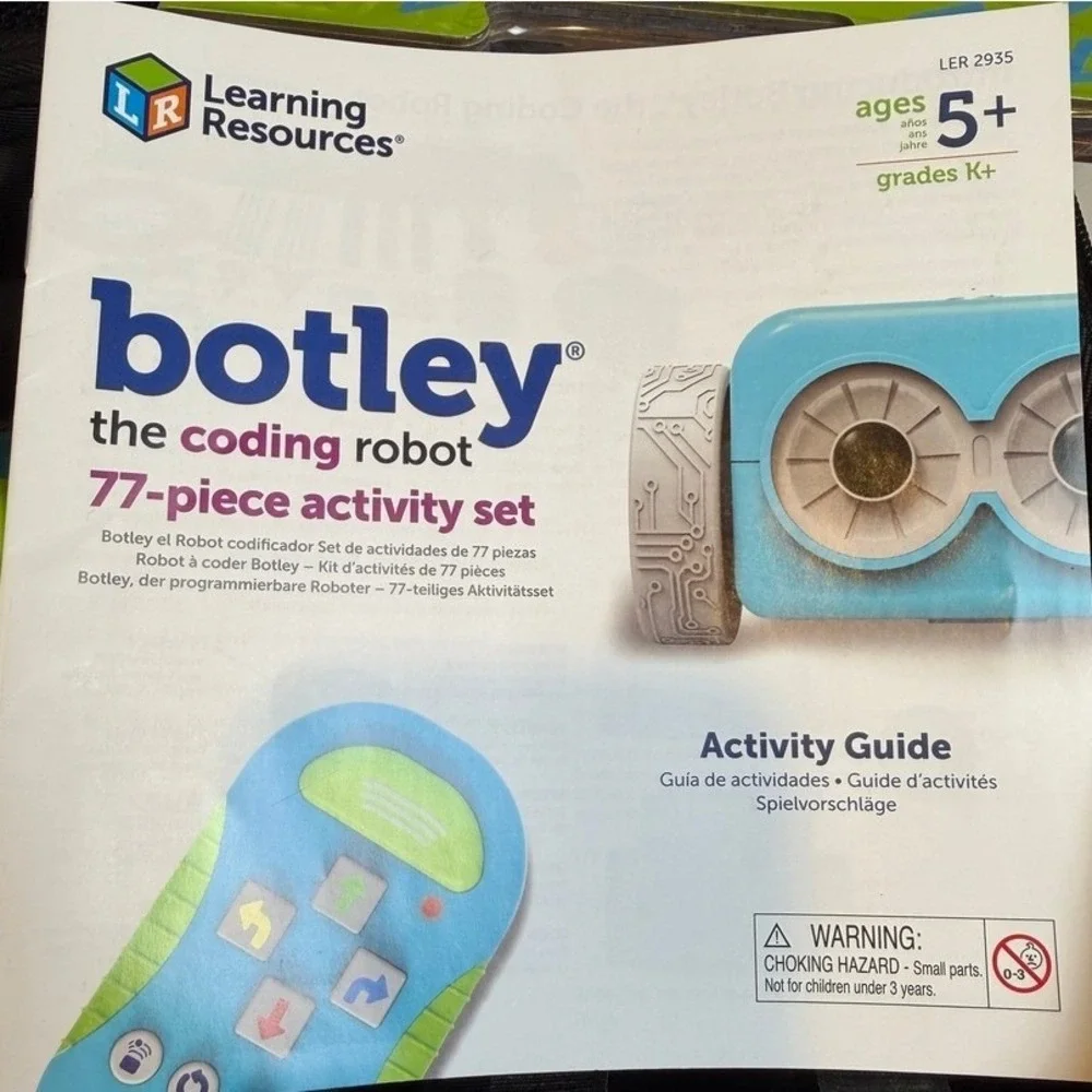 Learning Resources Kids Botley Coding Robot Activity Set Blue STEM‎ Toy Case